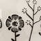Hello Honey® 12" Cream & Black Embossed Flowers Hand-Painted Stoneware Serving Bowl